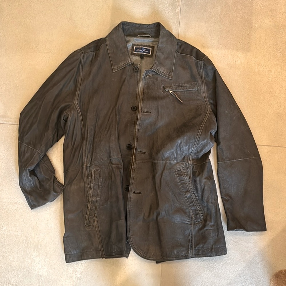 Tom James Brand Leather Jacket